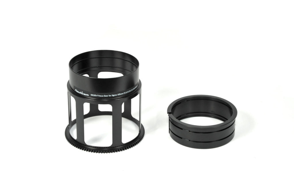 SN105-F Focus Gear ~for Sigma 105mm F2.8 EX DG OS HSM Macro – Nauticam