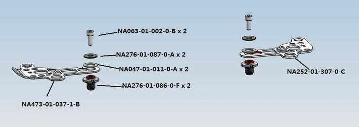 Pair of Handle Brackets with Screws for NA-5DIV