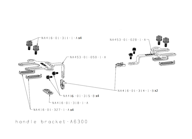 A Pair of Handle Brackets for NA-A6300