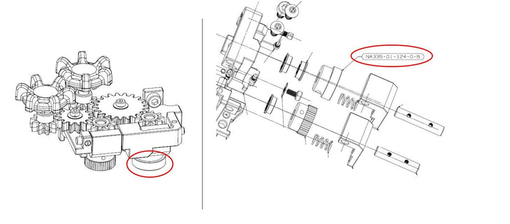 Gear NA335-01-124-0-B (8pcs)